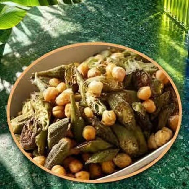 Bhindi Chana.