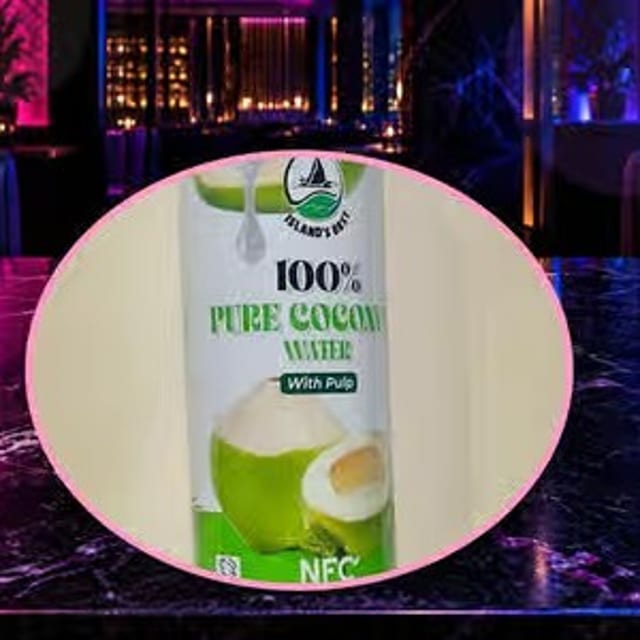Pure Coconut Water 100% Natural.