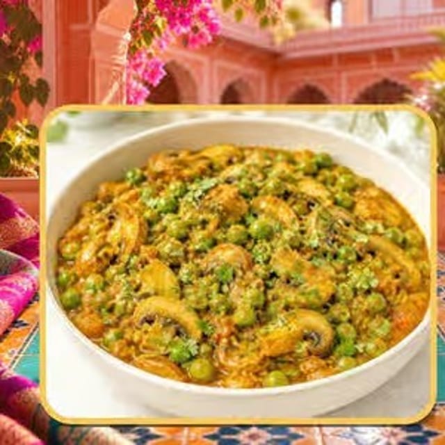 Mushroom & Green Pea Masala.