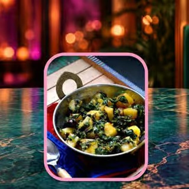 Saag Aloo (Vegan).