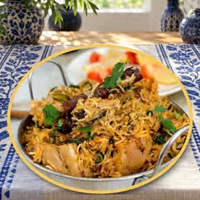 Bone-In Chicken Biryani.