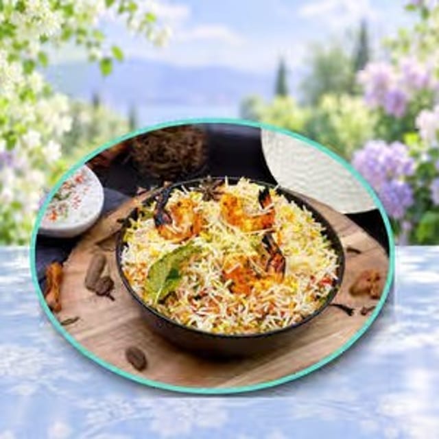 Shrimp Tandoori Biryani.